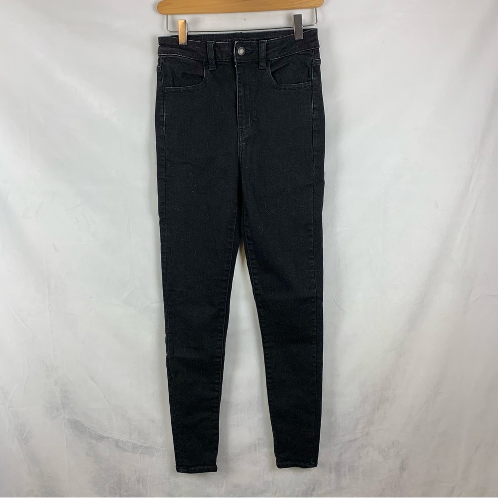 AMERICAN EAGLE Highest Rise Black Jegging Sz 2‎